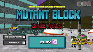Mutant Block Zombie Attack 截图 2