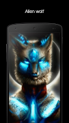 Alien wolf live wallpaper Affiche