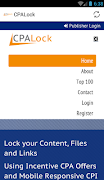 برنامه‌نما CPALock CPA Network عکس از صفحه