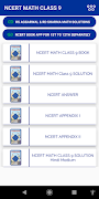 NCERT MATH SOLUTION CLASS 9TH - OFFLINE الملصق