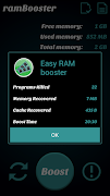 برنامه‌نما Easy RAM Booster عکس از صفحه