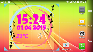 Jam Cuaca Dan Tanggal Widget screenshot 5