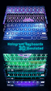 Hologram Keyboards 3D Simulated poster