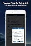 Flashlight Blink on Call & Sms تصوير الشاشة 3