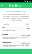 Cheat Codes For The Sims capture d'écran 2