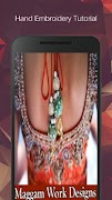 5 Schermata Maggam Work Blouse Designs Tutorial App