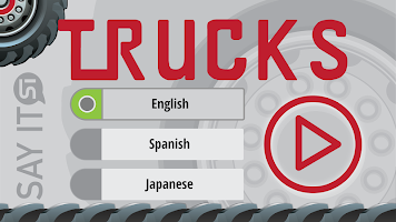 Learn trucks kids toddlers poster