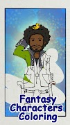 Fantasy Characters Coloring captura de pantalla 2