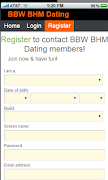 BBW BHM Dating Screenshot 1