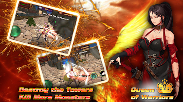 Queen of Warriors: Heroes RPG captura de pantalla 1