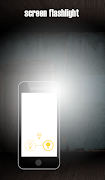 Bright White Screen Flashlight Affiche