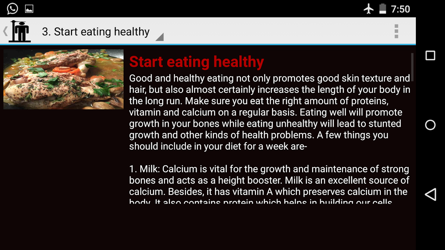 Descargar APK de crecer altura en 7 días