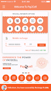 Pay2cell Recharge Application penulis hantaran