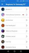برنامه‌نما Ringtones for Samsung S5™ عکس از صفحه