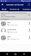 Automatic Call Recorder syot layar 1