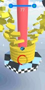 Falling Ball - Drop Through Platforms screenshot 2