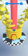 Falling Ball - Drop Through Platforms capture d'écran 2