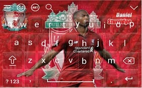 Daniel Sturridge Theme Keyboard captura de pantalla 5