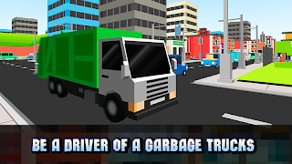 Cube Garbage Truck Simulator ảnh chụp màn hình 4