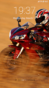 Motorcycle Pattern Lock Screen poster