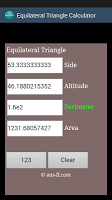 Calculadora Triângulo Equiláte Cartaz