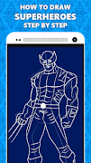 How to Draw SuperHeroes syot layar 3