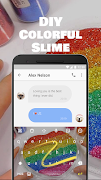 DIY Colorful Slime Keyboard Theme captura de pantalla 3