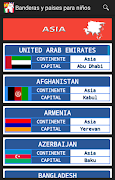 Banderas y países para niños captura de pantalla 6