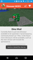 Dinosaur Mod Para MCPE` imagem de tela 3