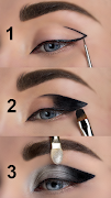 Tutorial de maquiagem de olhos passo a passo imagem de tela 4