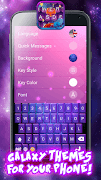 Space Keyboard Theme & Galaxy Backgrounds screenshot 3