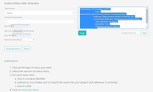 Android Menu XML Generator স্ক্রিনশট 3