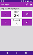 برنامه‌نما Knit Row Counter (Knit Notes) عکس از صفحه
