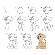 برنامه‌نما How to Draw Dog عکس از صفحه