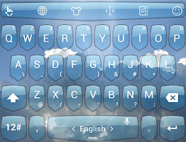 Keyboard Theme Shield Sky screenshot 5