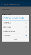 4G Mode Network (Only) captura de pantalla 1