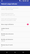 Data and call usage indicator スクリーンショット 3