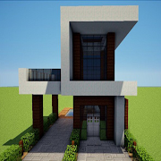 Modern Minecraft House syot layar 1