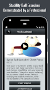 Exercise Ball Workout Training पोस्टर