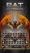 Neon Vampire Bat Hero Keyboard Theme for Android poster