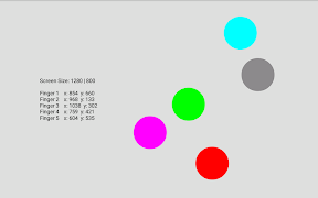 Multitouch Touchscreen Test اسکرین شاٹ 1