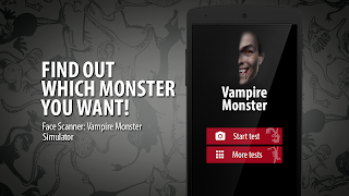 برنامه‌نما Face Scanner: Vampire Monster عکس از صفحه