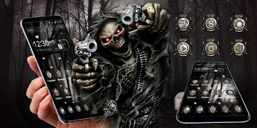 3D devil skull theme 截图 3