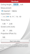 ViewSonic Projector Distance screenshot 3