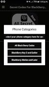 Secret Codes For BlackBerry Free App 2019 স্ক্রিনশট 1