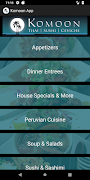 Komoon Menu App скриншот 2