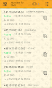 برنامه‌نما Numbers for sms verification عکس از صفحه