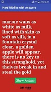 Hard Riddles With Answers imagem de tela 2