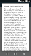 Morse Code اسکرین شاٹ 3