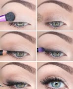 Augenbrauen Make-up Schritt für Schritt Plakat